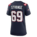 Zennovawear Women's New England Patriots Cole Strange Navy Game Player Jersey