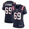 Zennovawear Women's New England Patriots Cole Strange Navy Game Player Jersey