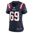 Zennovawear Women's New England Patriots Cole Strange Navy Game Player Jersey