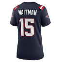Zennovawear Women's New England Patriots Corliss Waitman Navy Game Jersey