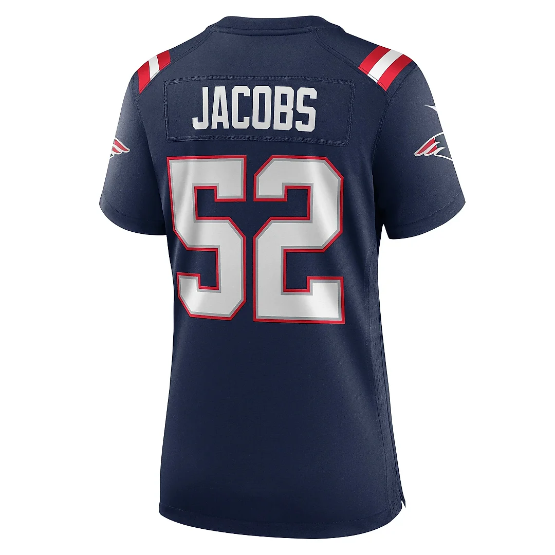 Zennovawear Women's New England Patriots Curtis Jacobs Navy Game Jersey