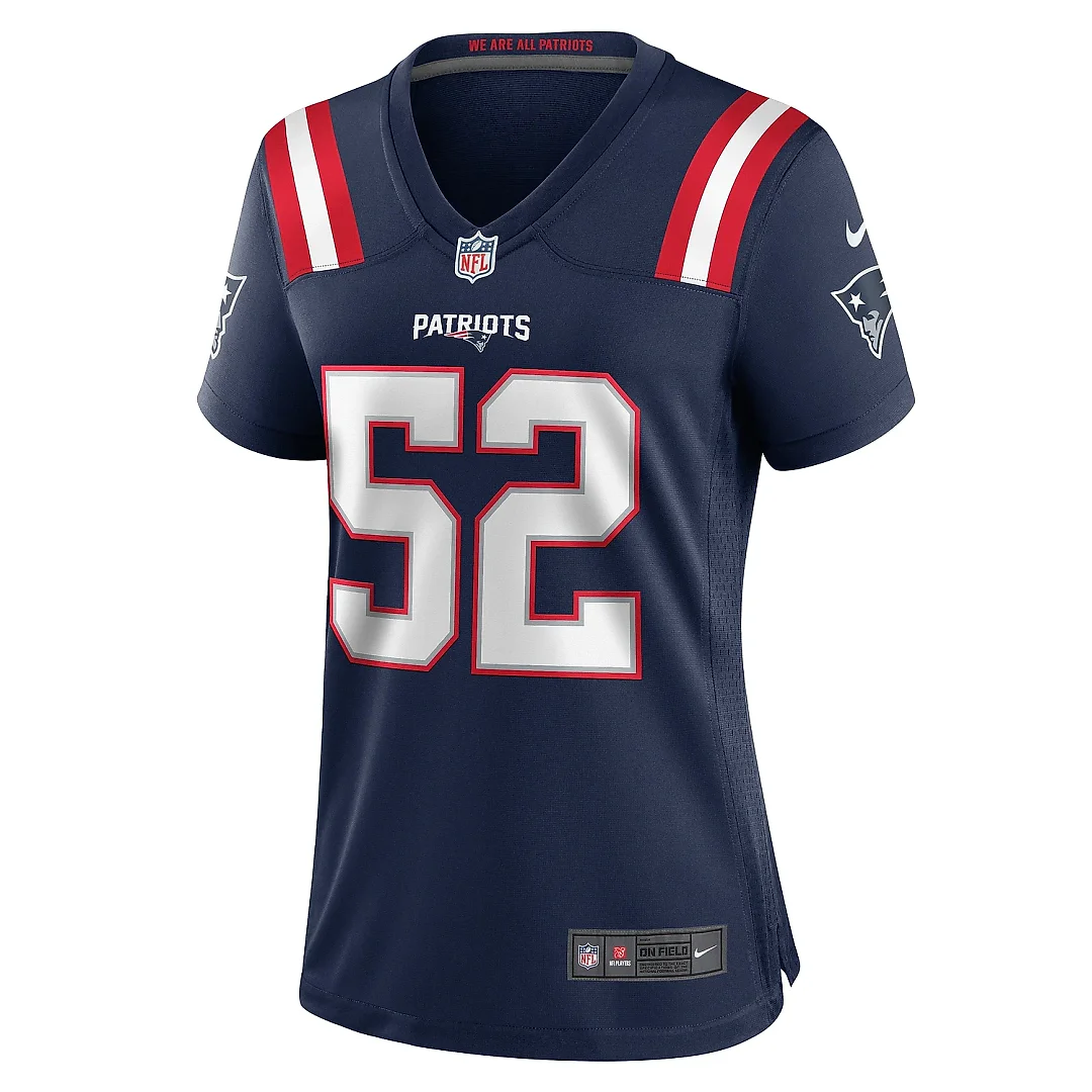 Zennovawear Women's New England Patriots Curtis Jacobs Navy Game Jersey