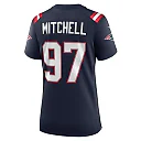 Zennovawear Women's New England Patriots DaMarcus Mitchell Navy Game Player Jersey