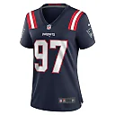 Zennovawear Women's New England Patriots DaMarcus Mitchell Navy Game Player Jersey