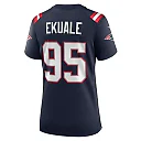 Zennovawear Women's New England Patriots Daniel Ekuale Navy Game Player Jersey