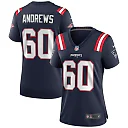 Zennovawear Women's New England Patriots David Andrews Navy Game Jersey
