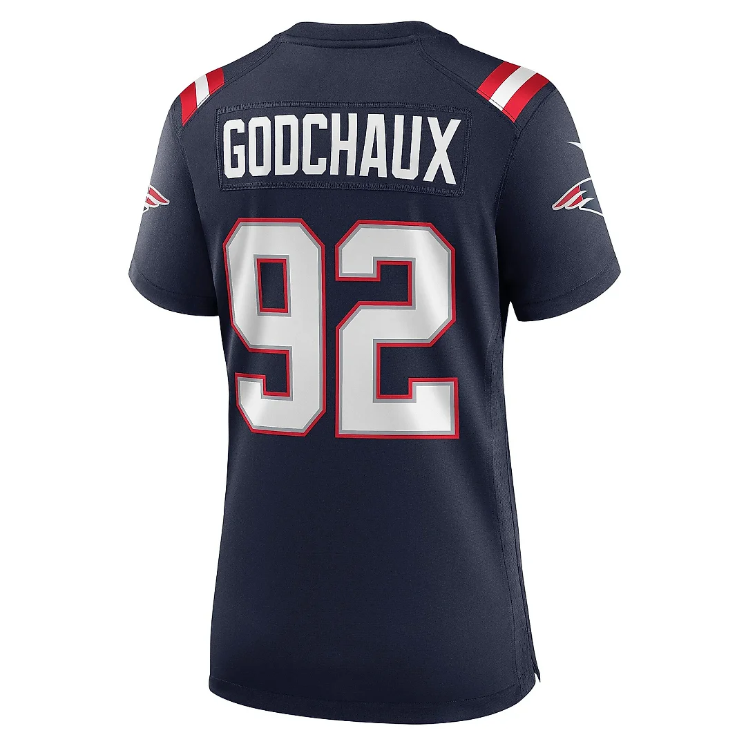 Zennovawear Women's New England Patriots Davon Godchaux Navy Game Jersey