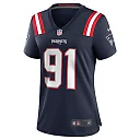 Zennovawear Women's New England Patriots Deatrich Wise Jr. Navy Game Jersey