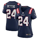 Zennovawear Women's New England Patriots Dell Pettus Navy Game Jersey
