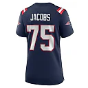 Zennovawear Women's New England Patriots Demontrey Jacobs Navy Game Jersey