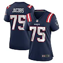 Zennovawear Women's New England Patriots Demontrey Jacobs Navy Game Jersey
