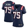 Zennovawear Women's New England Patriots Demontrey Jacobs Navy Game Jersey