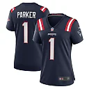 Zennovawear Women's New England Patriots DeVante Parker Navy Game Jersey