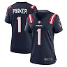 Zennovawear Women's New England Patriots DeVante Parker Navy Game Jersey
