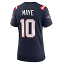 Zennovawear Women's New England Patriots Drake Maye Navy Player Game Jersey