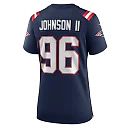 Zennovawear Women's New England Patriots Eric Johnson II Navy Game Jersey