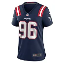 Zennovawear Women's New England Patriots Eric Johnson II Navy Game Jersey