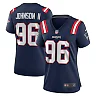 Zennovawear Women's New England Patriots Eric Johnson II Navy Game Jersey