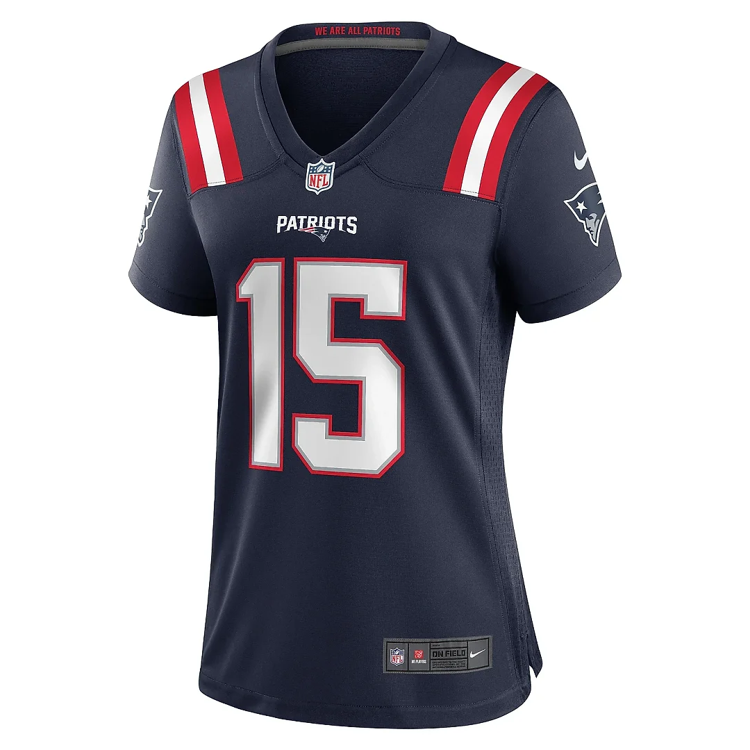 Zennovawear Women's New England Patriots Ezekiel Elliott Navy Game Player Jersey