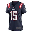 Zennovawear Women's New England Patriots Ezekiel Elliott Navy Game Player Jersey