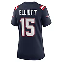 Zennovawear Women's New England Patriots Ezekiel Elliott Navy Game Player Jersey