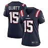 Zennovawear Women's New England Patriots Ezekiel Elliott Navy Game Player Jersey