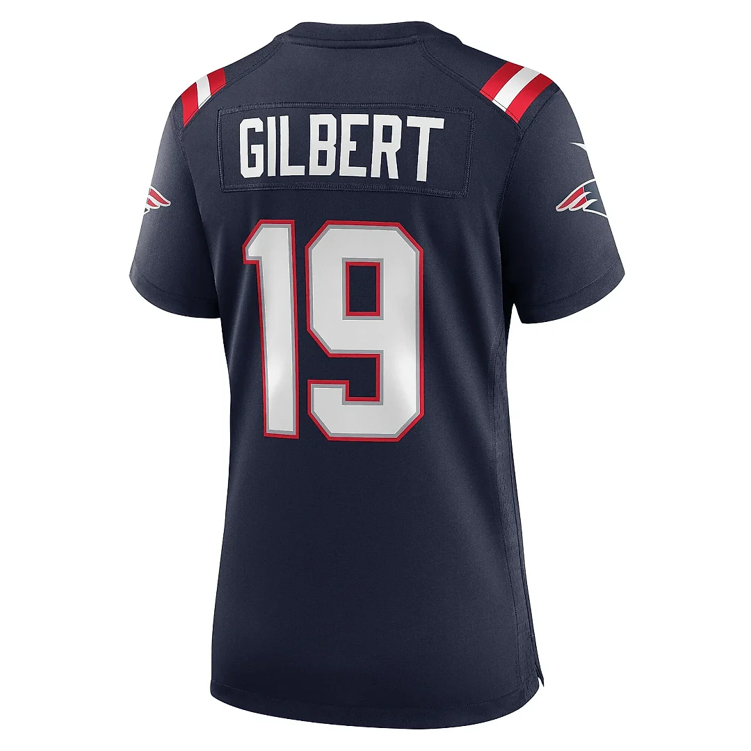 Zennovawear Women's New England Patriots Garrett Gilbert Navy Home Game Player Jersey