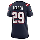 Zennovawear Women's New England Patriots Isaiah Bolden Navy Team Game Jersey