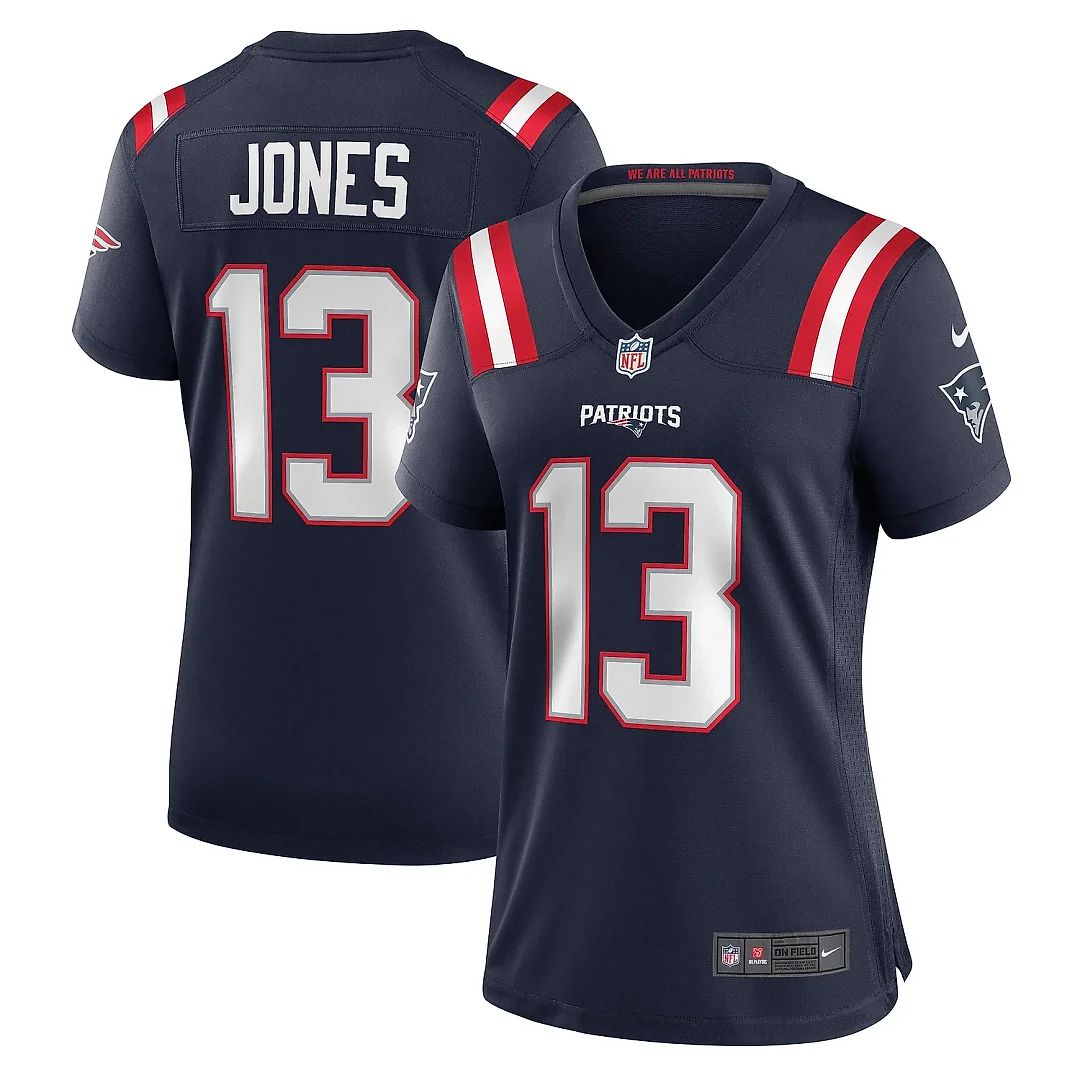 Zennovawear Women's New England Patriots Jack Jones Navy Game Player Jersey