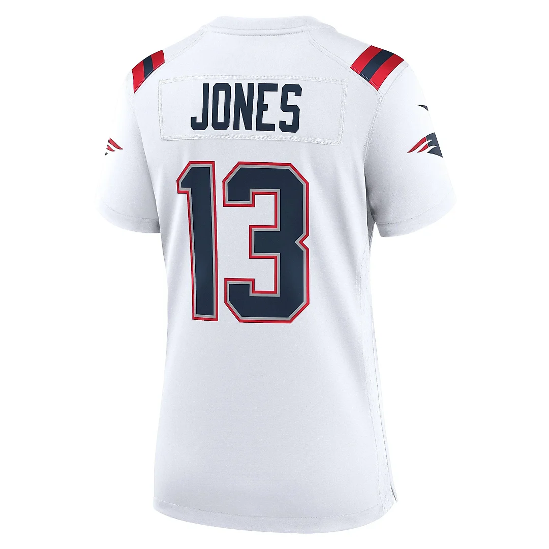 Zennovawear Women's New England Patriots Jack Jones White Game Player Jersey