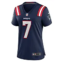 Zennovawear Women's New England Patriots Jacoby Brissett Navy Game Jersey