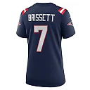Zennovawear Women's New England Patriots Jacoby Brissett Navy Game Jersey