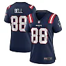 Zennovawear Women's New England Patriots Jaheim Bell Navy Game Jersey