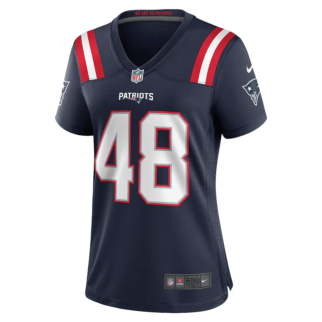 Zennovawear Women's New England Patriots Jahlani Tavai Navy Game Player Jersey