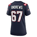 Zennovawear Women's New England Patriots Jake Andrews Navy Team Game Jersey