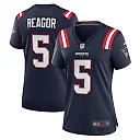 Zennovawear Women's New England Patriots Jalen Reagor Navy Team Game Jersey