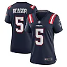 Zennovawear Women's New England Patriots Jalen Reagor Navy Team Game Jersey