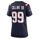Zennovawear Women's New England Patriots Jamie Collins Sr. Navy Home Game Player Jersey