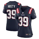 Zennovawear Women's New England Patriots Jamycal Hasty Navy Team Game Jersey