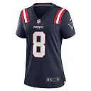 Zennovawear Women's New England Patriots Ja'Whaun Bentley Navy Game Player Jersey