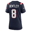 Zennovawear Women's New England Patriots Ja'Whaun Bentley Navy Game Player Jersey