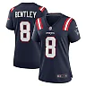 Zennovawear Women's New England Patriots Ja'Whaun Bentley Navy Game Player Jersey