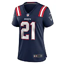 Zennovawear Women's New England Patriots Jaylinn Hawkins Navy Game Jersey