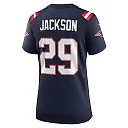 Zennovawear Women's New England Patriots JC Jackson Navy Game Jersey