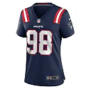 Zennovawear Women's New England Patriots Jeremiah Pharms Jr. Navy Game Jersey