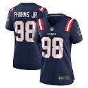 Zennovawear Women's New England Patriots Jeremiah Pharms Jr. Navy Game Jersey