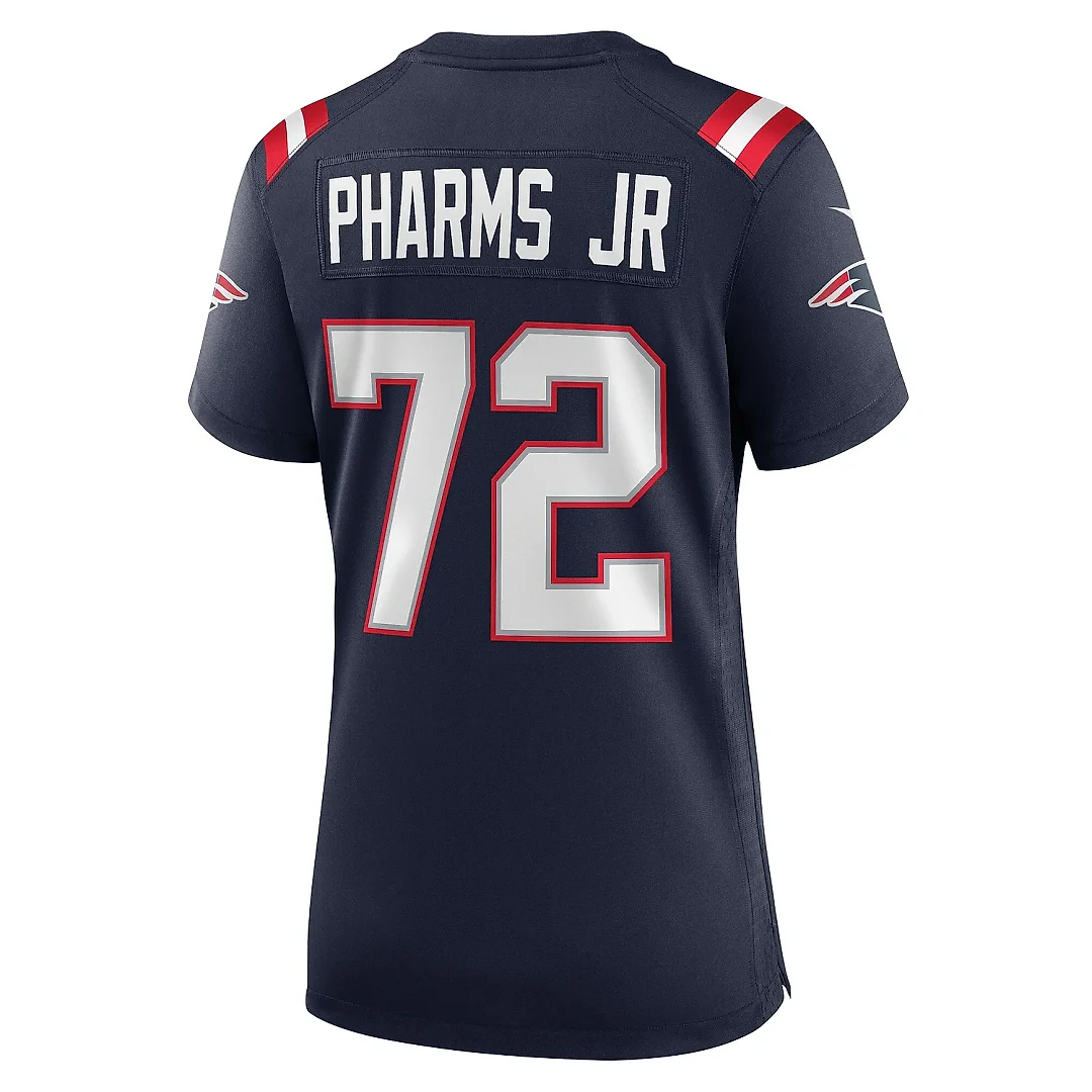 Zennovawear Women's New England Patriots Jeremiah Pharms Jr. Navy Game Player Jersey