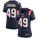 Zennovawear Women's New England Patriots Joe Cardona Navy Game Jersey