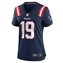 Zennovawear Women's New England Patriots Joe Milton III Navy Game Jersey