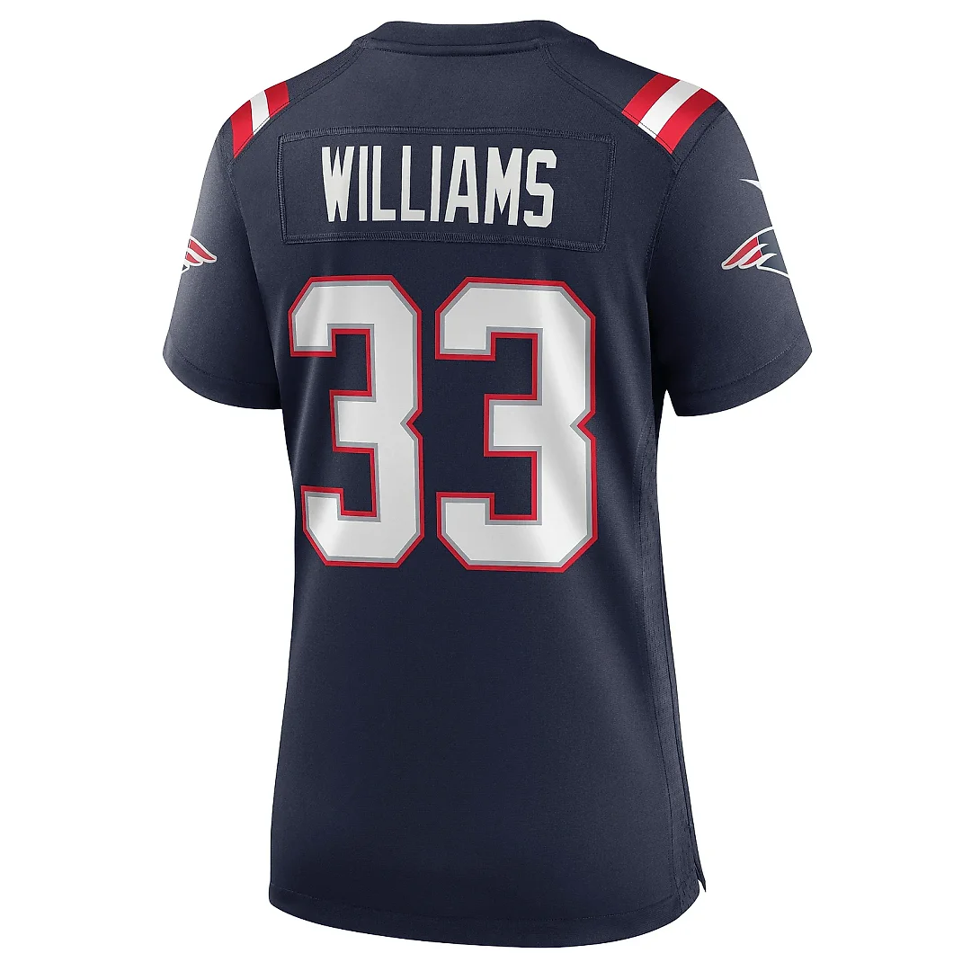 Zennovawear Women's New England Patriots Joejuan Williams Navy Game Jersey